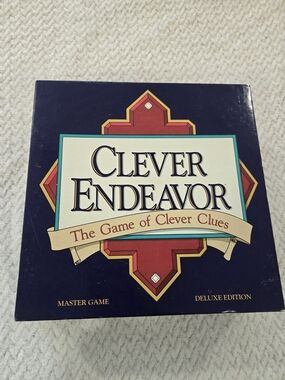 Clever Endeavor, the Game of Clever Clues Master Game Deluxe Edition 1989